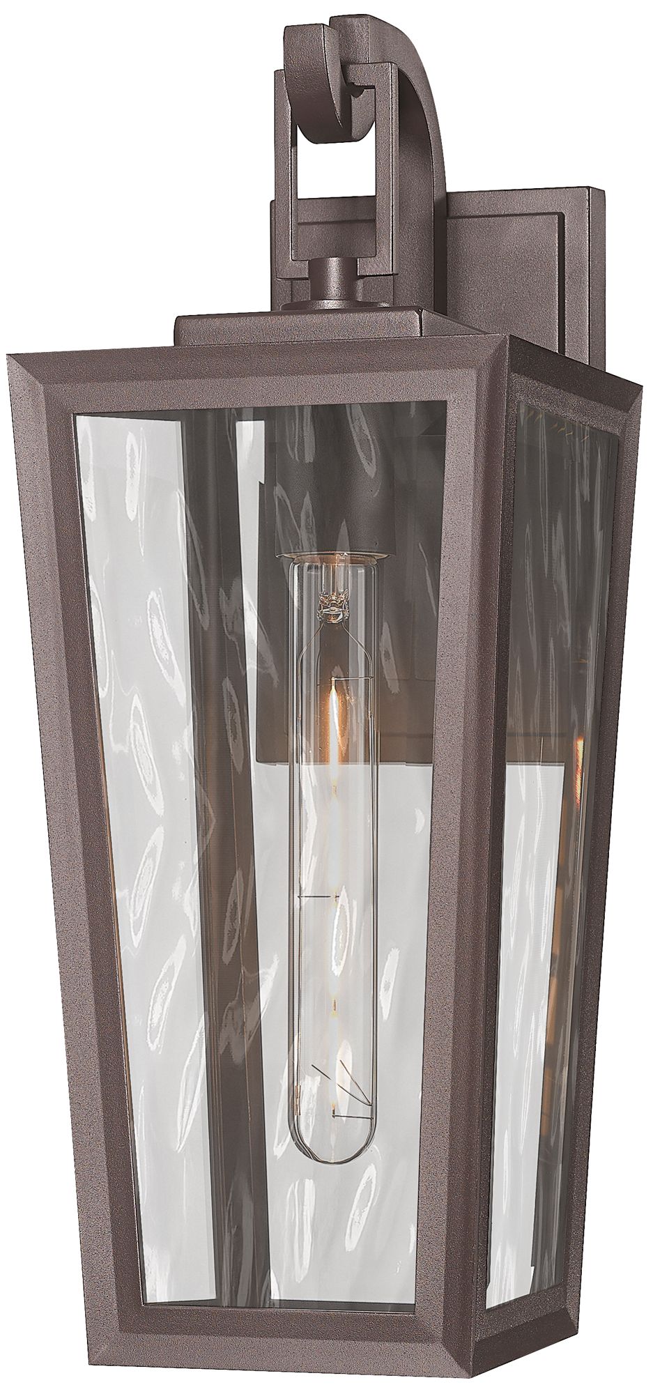Image 2 Madison 8" Bronze Coastal Outdoor Sconce With Water Glass more views