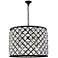 Madison 8 Lt Matte Black Chandelier Clear