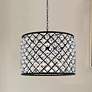 1_Madison 8 Lt Matte Black Chandelier Clear