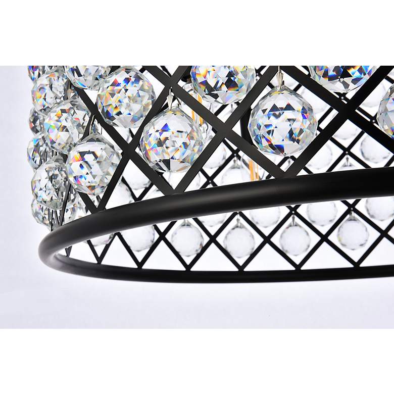 Image 5 Madison 8 Lt Matte Black Chandelier Clear more views