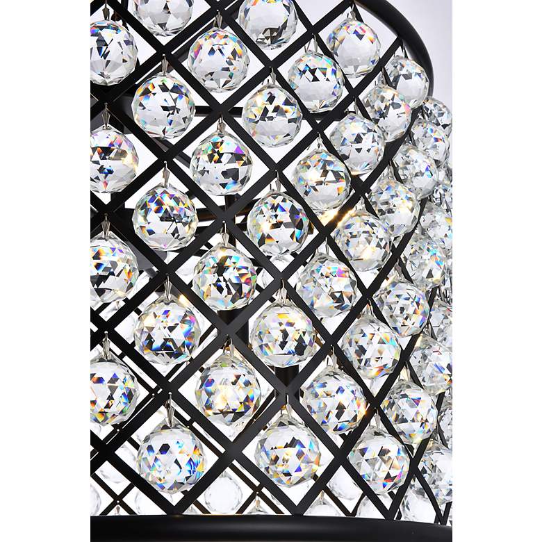 Image 6 Madison 8 Lt Matte Black Chandelier Clear more views