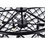 7_Madison 8 Lt Matte Black Chandelier Clear more views