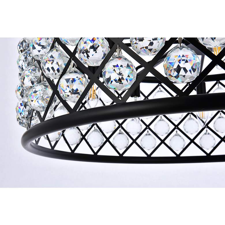 Image 5 Madison 8 Lt Matte Black Chandelier Clear more views