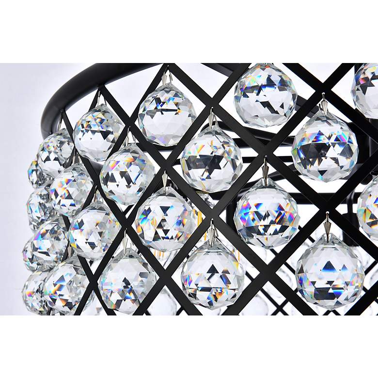 Image 7 Madison 8 Lt Matte Black Chandelier Clear more views