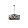 7_Madison 8 Lt Matte Black Chandelier Golden Teak more views