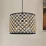 1_Madison 8 Lt Matte Black Chandelier Golden Teak