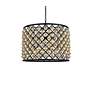 5_Madison 8 Lt Matte Black Chandelier Golden Teak more views