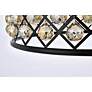 6_Madison 8 Lt Matte Black Chandelier Golden Teak more views
