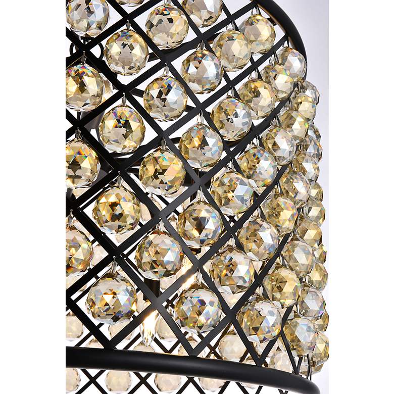 Image 7 Madison 8 Lt Matte Black Chandelier Golden Teak more views