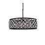 4_Madison 8 Lt Matte Black Chandelier Silver Shade (Grey) more views