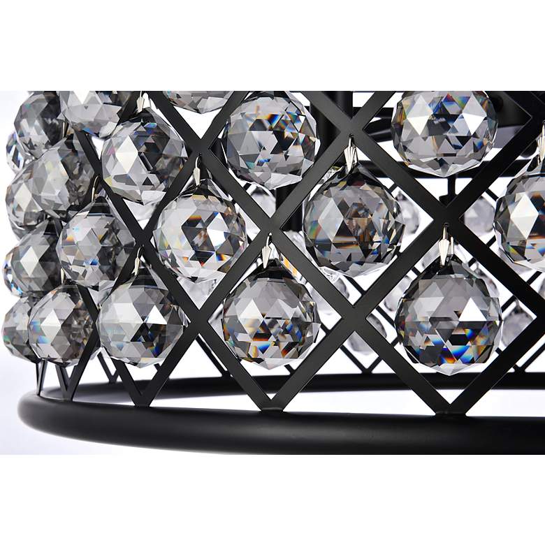 Image 5 Madison 8 Lt Matte Black Chandelier Silver Shade (Grey) more views