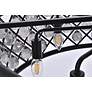 6_Madison 8 Lt Matte Black Chandelier Silver Shade (Grey) more views