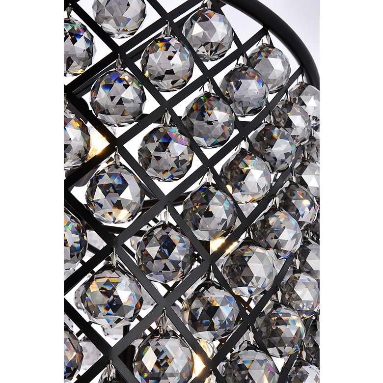 Image 6 Madison 8 Lt Matte Black Chandelier Silver Shade (Grey) more views