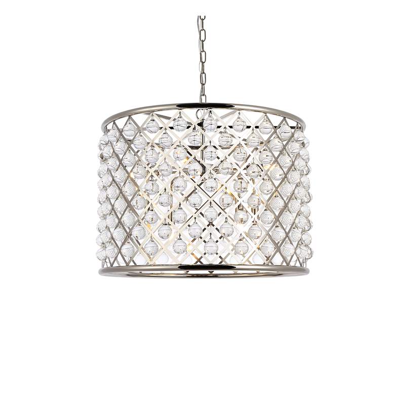 Image 4 Madison 8 Lt Polished Nickel Chandelier Clear more views