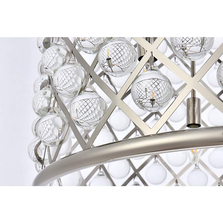 Image 5 Madison 8 Lt Polished Nickel Chandelier Clear more views