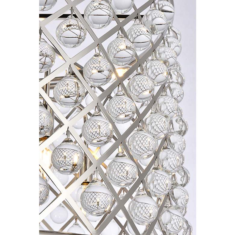 Image 6 Madison 8 Lt Polished Nickel Chandelier Clear more views