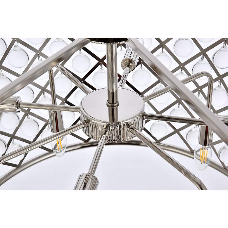 Image 7 Madison 8 Lt Polished Nickel Chandelier Clear more views