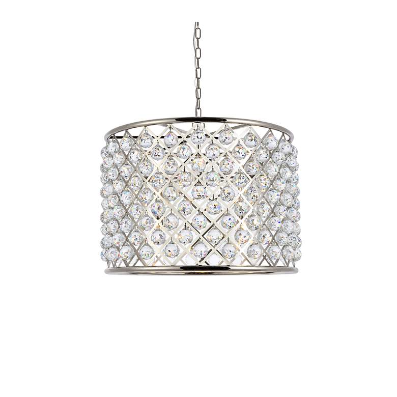 Image 4 Madison 8 Lt Polished Nickel Chandelier Clear more views