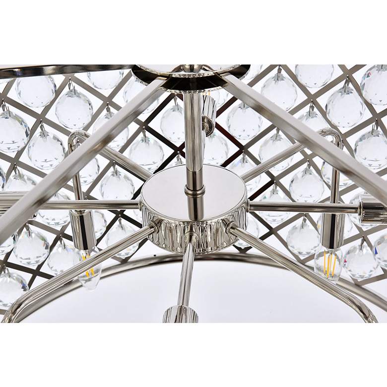 Image 7 Madison 8 Lt Polished Nickel Chandelier Clear more views