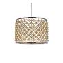 3_Madison 8 Lt Polished Nickel Chandelier Golden Teak more views