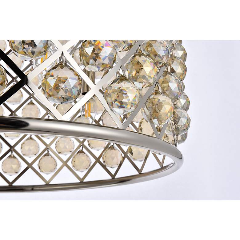 Image 4 Madison 8 Lt Polished Nickel Chandelier Golden Teak more views