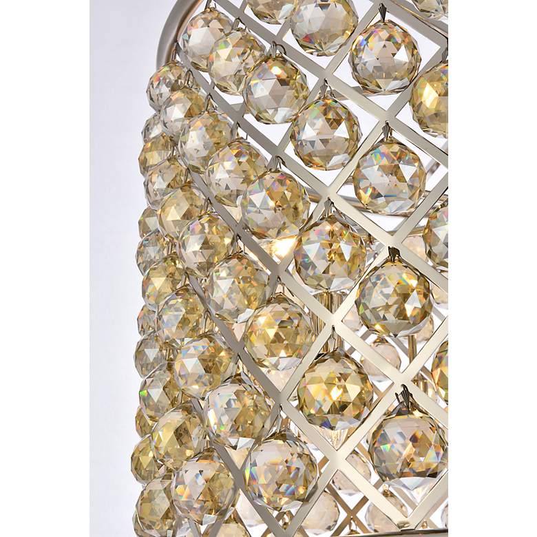 Image 5 Madison 8 Lt Polished Nickel Chandelier Golden Teak more views
