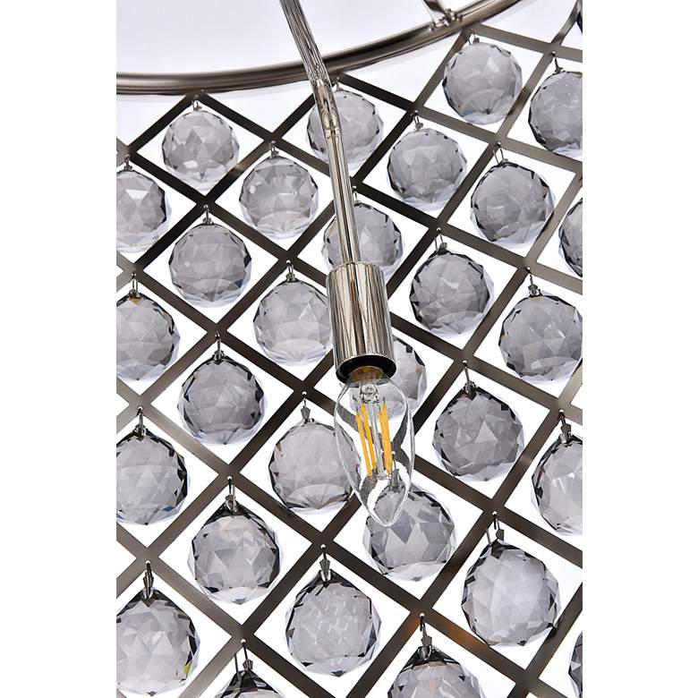 Image 7 Madison 8 Lt Polished Nickel Chandelier Silver Shade (Grey) more views