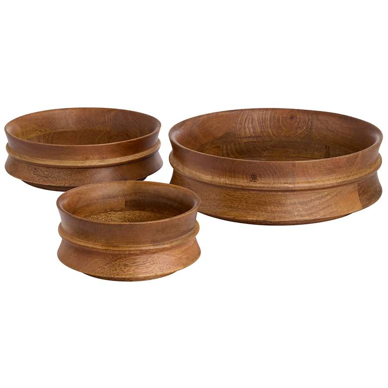 Image 1 Madison Bowls - Walnut - 3pc Set