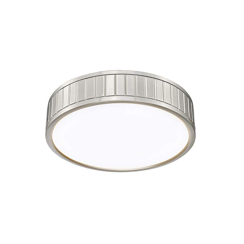 Image 5 Madison by Z-Lite Brushed Nickel 1 Light Flush Mount more views