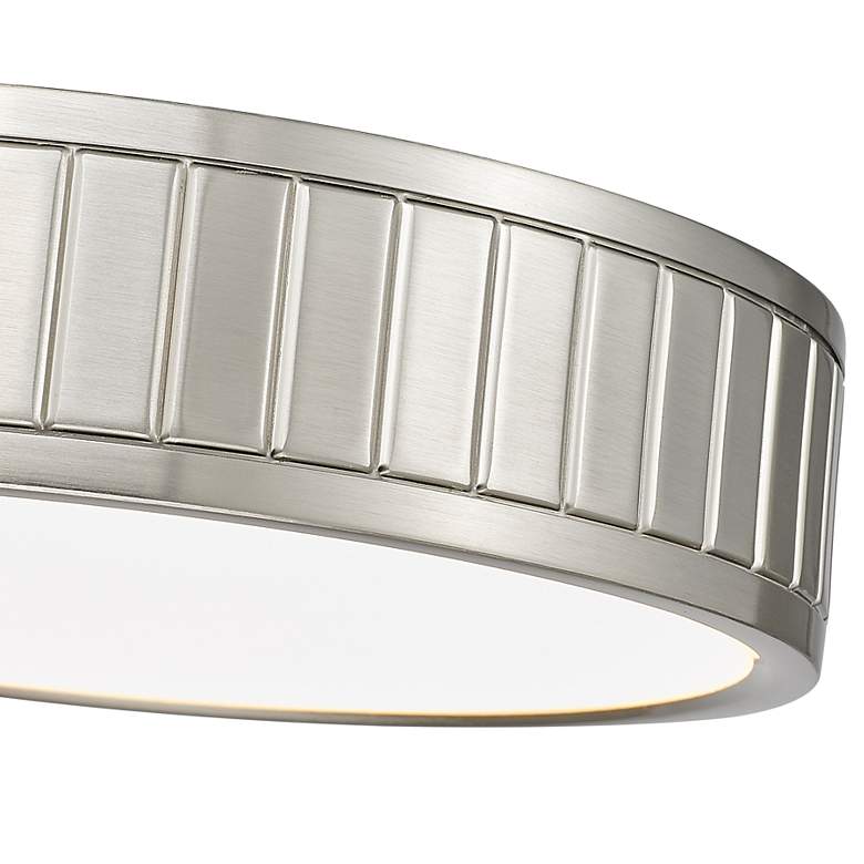 Image 6 Madison by Z-Lite Brushed Nickel 1 Light Flush Mount more views