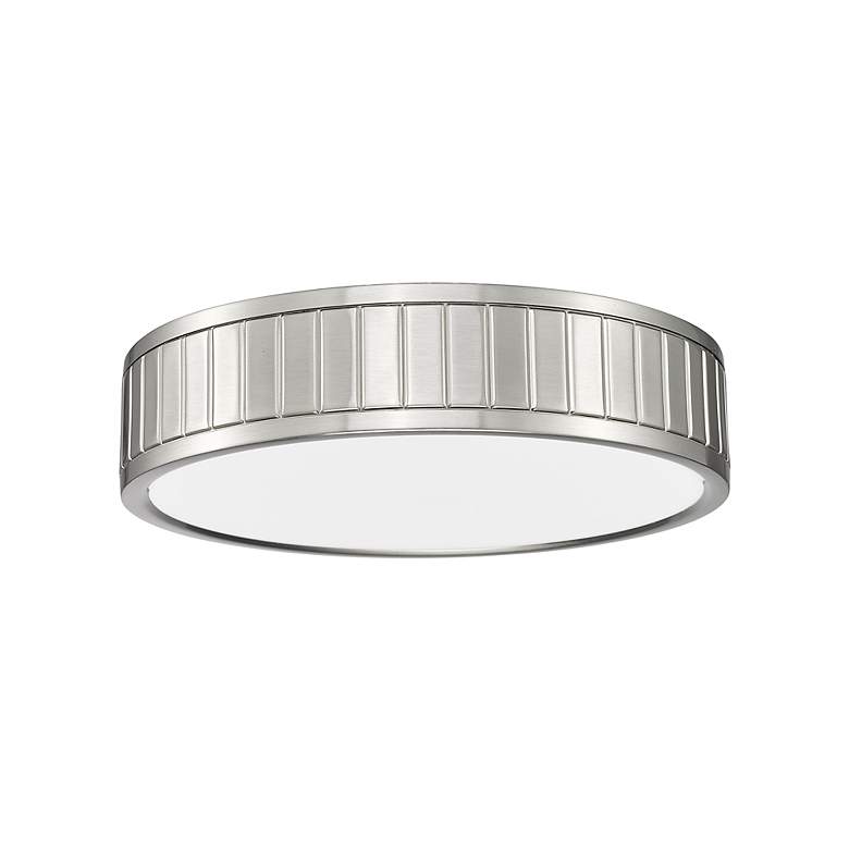 Image 7 Madison by Z-Lite Brushed Nickel 1 Light Flush Mount more views