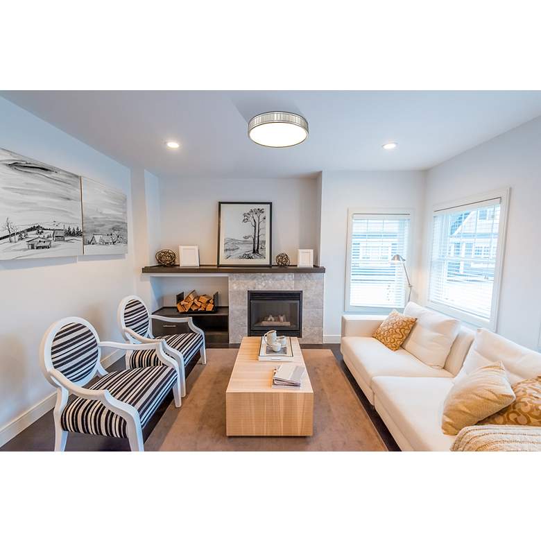 Image 2 Madison by Z-Lite Brushed Nickel 1 Light Flush Mount more views