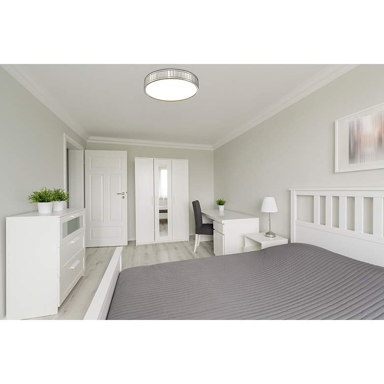 Image 3 Madison by Z-Lite Brushed Nickel 1 Light Flush Mount more views