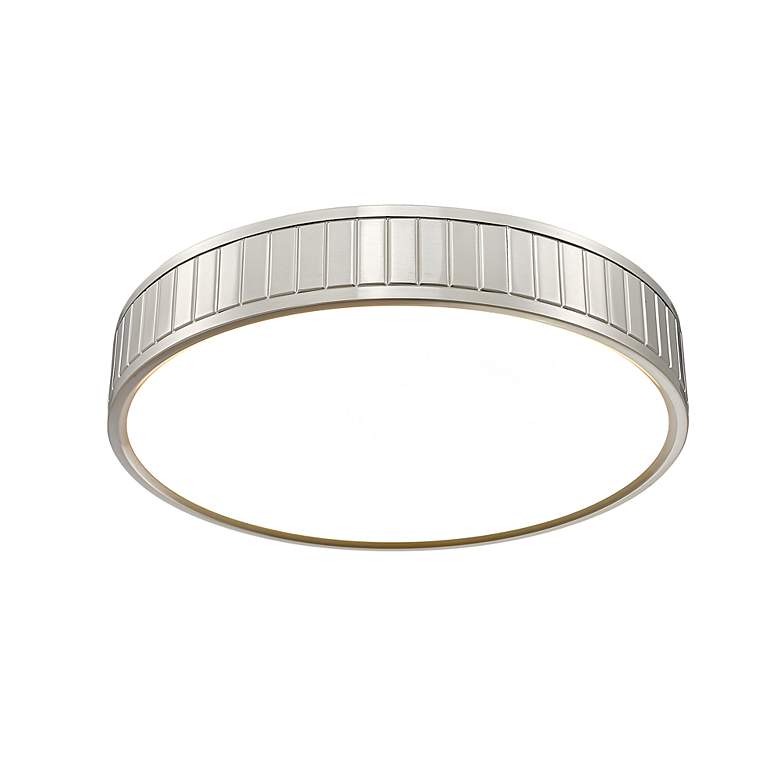 Image 5 Madison by Z-Lite Brushed Nickel 1 Light Flush Mount more views
