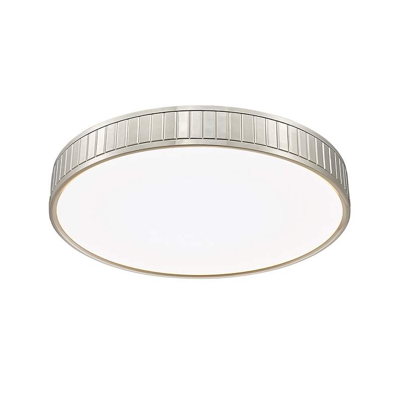 Image 5 Madison by Z-Lite Brushed Nickel 1 Light Flush Mount more views