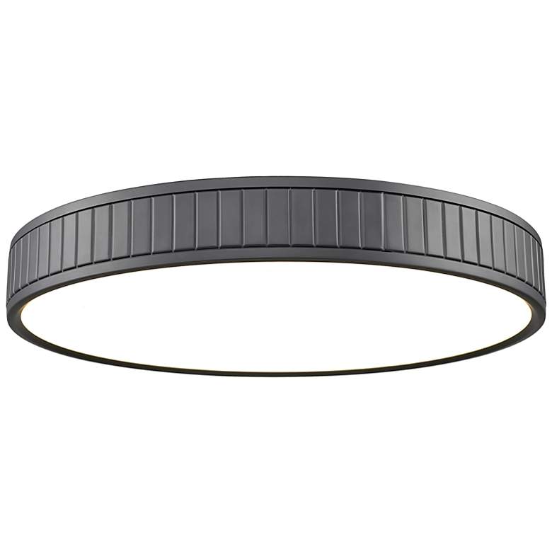 Image 2 Madison by Z-Lite Matte Black 1 Light Flush Mount