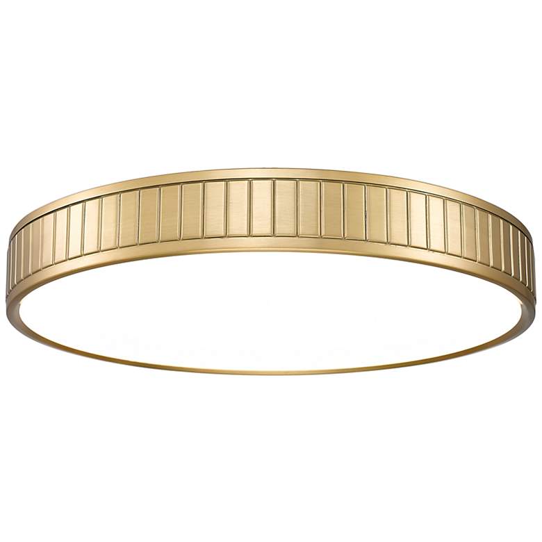 Image 1 Madison by Z-Lite Modern Gold 1 Light Flush Mount