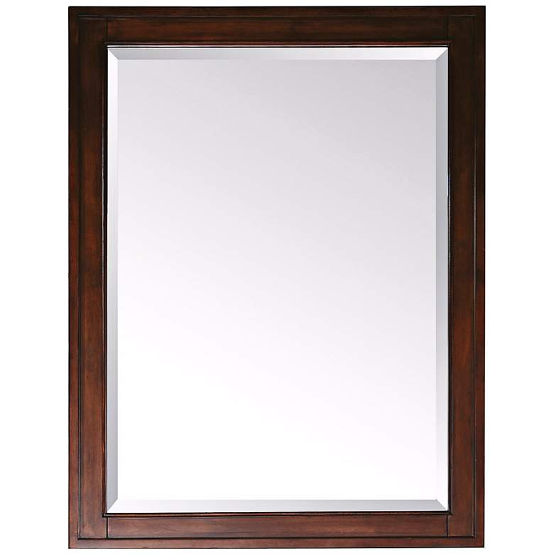 Image 1 Madison Light Espresso 28 inch x 32 inch Rectangular Mirror