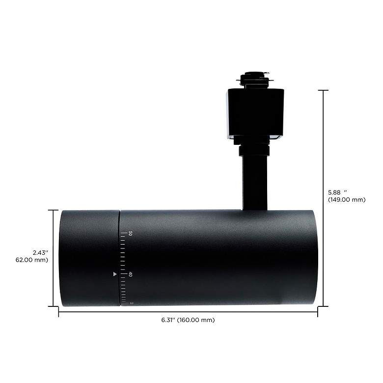 Image 4 Madison Matte Black LED Adjustable Beam Spread Track Head more views