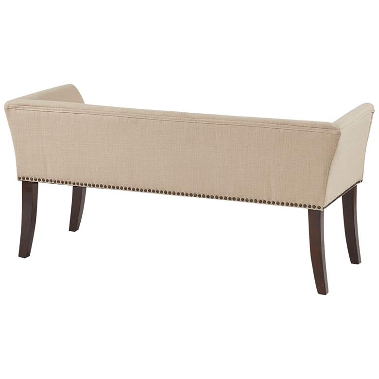 Image 7 Madison Park Antonio 49 1/2 inch Wide Cream Fabric Accent Bench more views