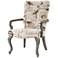Madison Park Arnau 26" Wide Birdsong Fabric Birch Wood Accent Chair