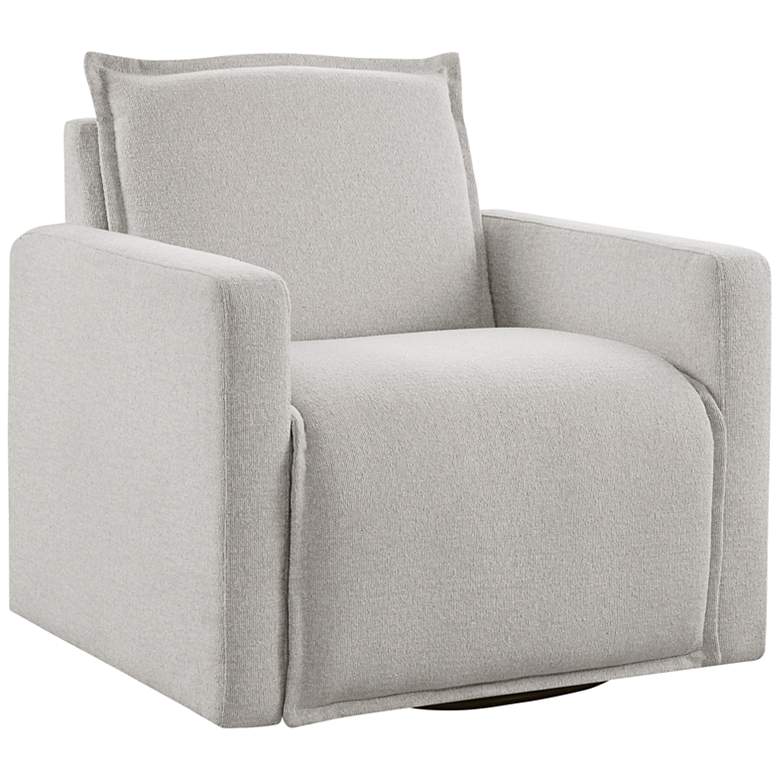 Image 2 Madison Park Barry Ivory Fabric Swivel Arm Chair