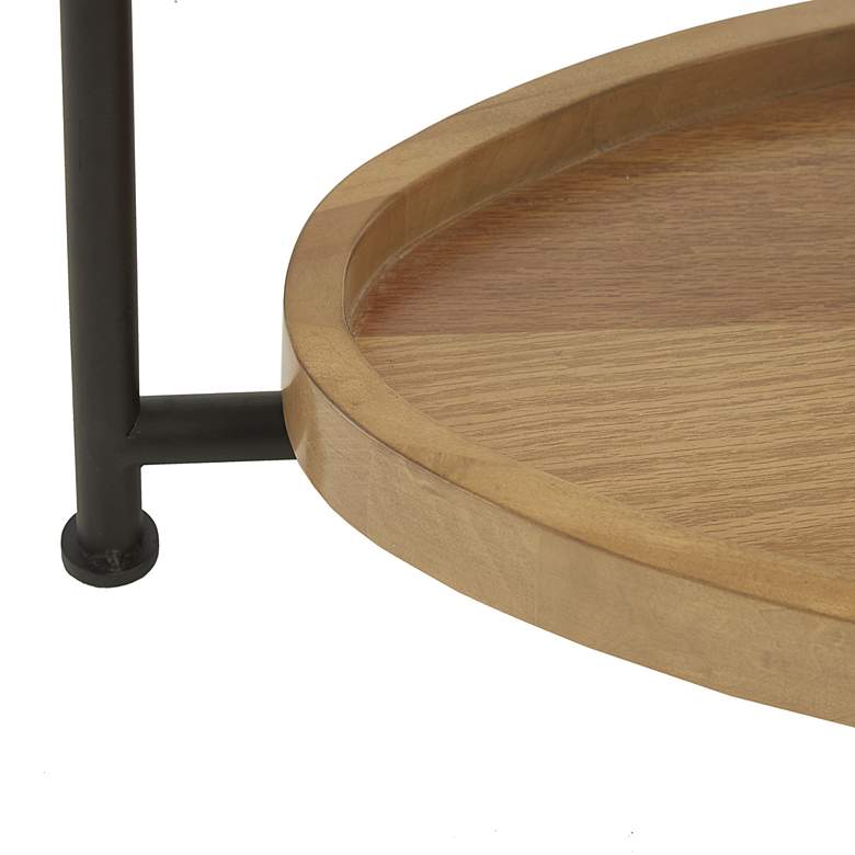 Image 5 Madison Park Beauchamp White 48" Wide Oval Wood Modern Coffee Table more views
