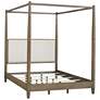 Madison Park Brown Cheshire Canopy Bed Queen