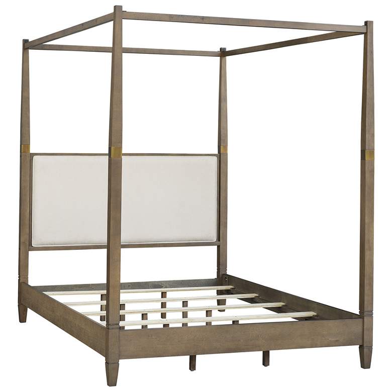 Image 1 Madison Park Brown Cheshire Canopy Bed Queen