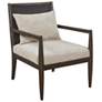 Madison Park Brown Emily Handcrafted Armchair