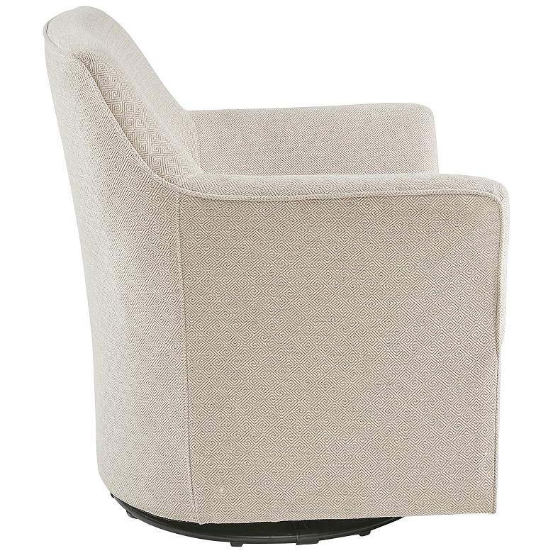 Image 5 Madison Park Caddy 30 3/4" Wide Cream Fabric Swivel Glider Chair more views