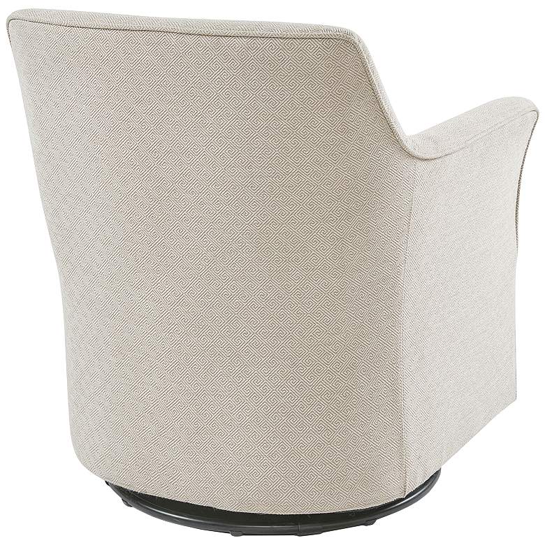 Image 6 Madison Park Caddy 30 3/4" Wide Cream Fabric Swivel Glider Chair more views