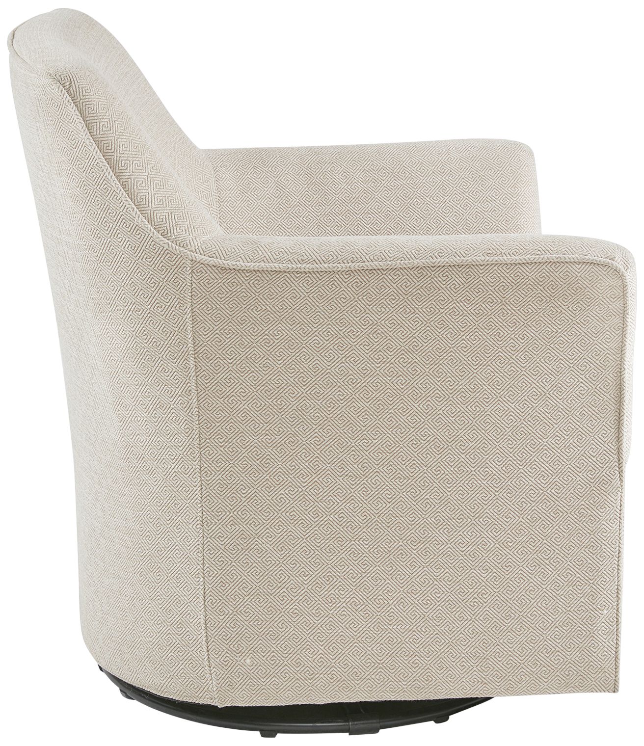 Madison Park Caddy 30 3/4" Wide Cream Fabric Swivel Glider Chair Image 5
