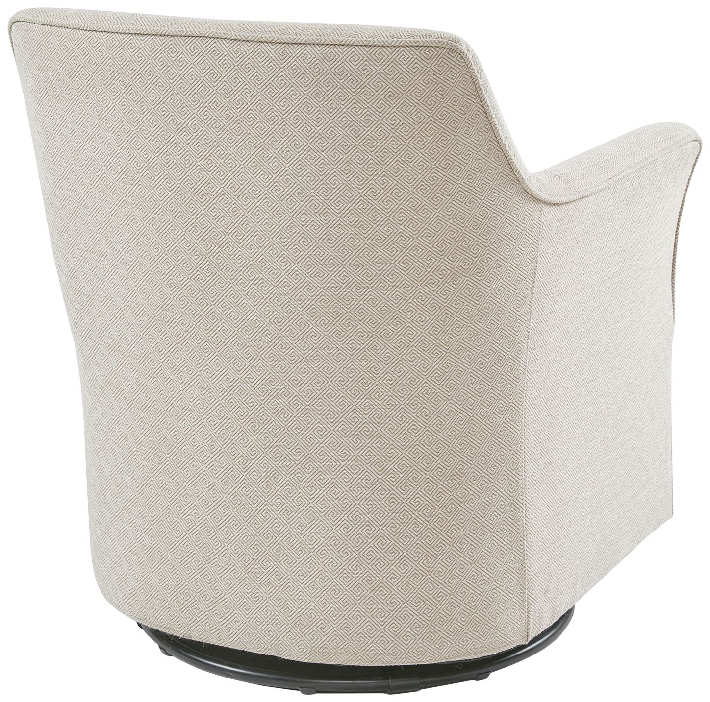 Madison Park Caddy 30 3/4" Wide Cream Fabric Swivel Glider Chair Image 6